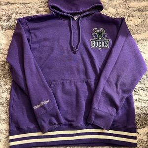 Mitchell & Ness Purple Milwaukee Bucks Hoodie